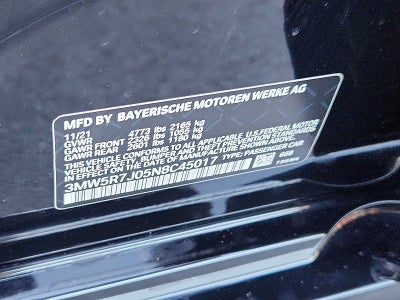 2022 BMW 3 Series 330i xDrive Sedan North America