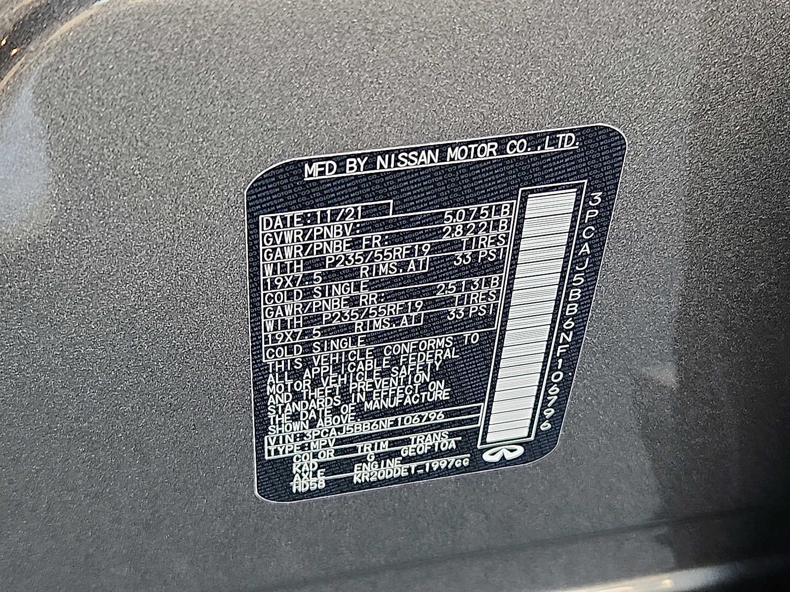 2022 INFINITI QX50 LUXE AWD