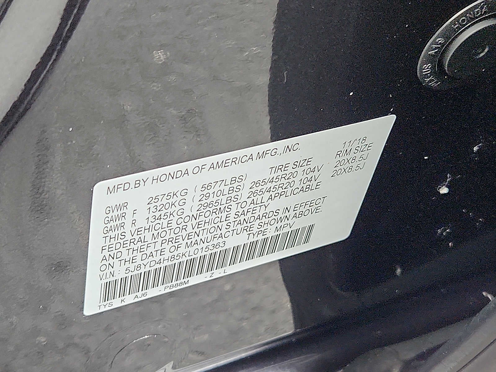 2019 Acura MDX SH-AWD w/Advance Pkg