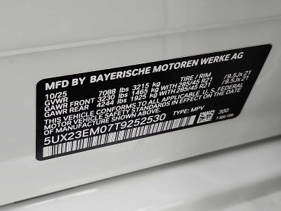 2026 BMW X7 xDrive40i Sports Activity Vehicle