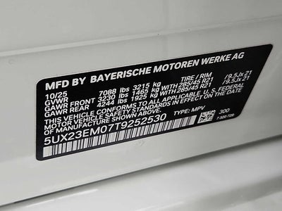 2026 BMW X7 xDrive40i Sports Activity Vehicle