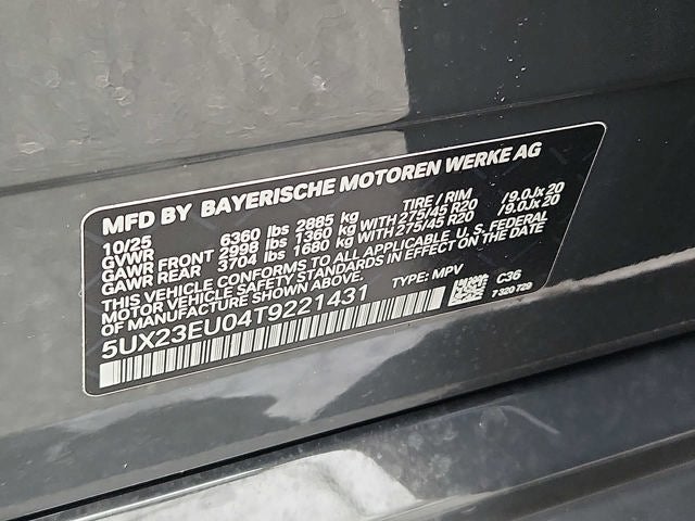 2026 BMW X5 xDrive40i Sports Activity Vehicle