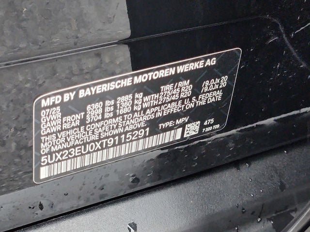 2026 BMW X5 xDrive40i Sports Activity Vehicle