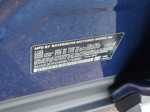 2024 BMW X3 xDrive30i Sports Activity Vehicle