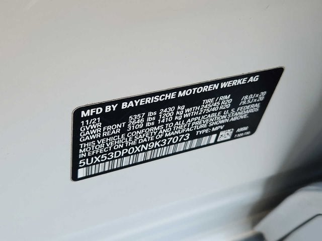 2022 BMW X3 xDrive30i Sports Activity Vehicle