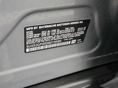 2025 BMW X3 30 xDrive Sports Activity Vehicle