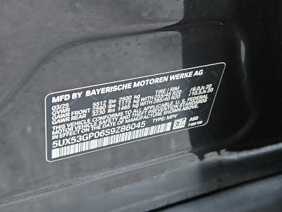 2025 BMW X3 30 xDrive Sports Activity Vehicle