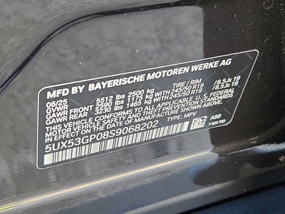 2025 BMW X3 30 xDrive Sports Activity Vehicle