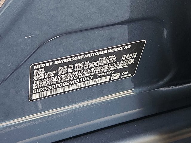 2025 BMW X3 30 xDrive Sports Activity Vehicle