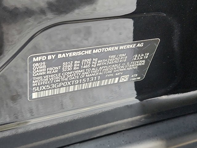 2026 BMW X3 30 xDrive Sports Activity Vehicle