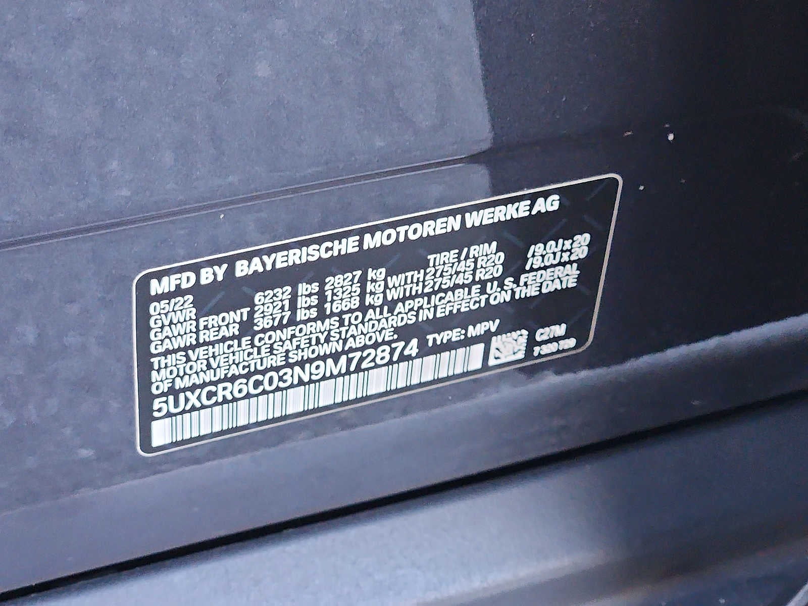 2022 BMW X5 xDrive40i Sports Activity Vehicle