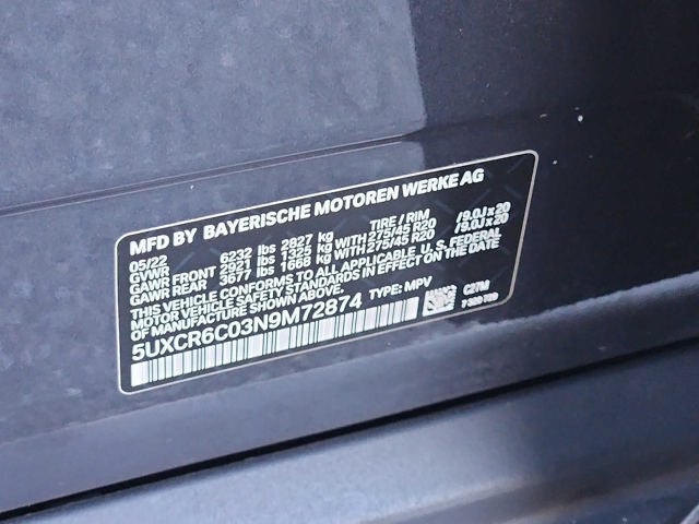 2022 BMW X5 xDrive40i Sports Activity Vehicle