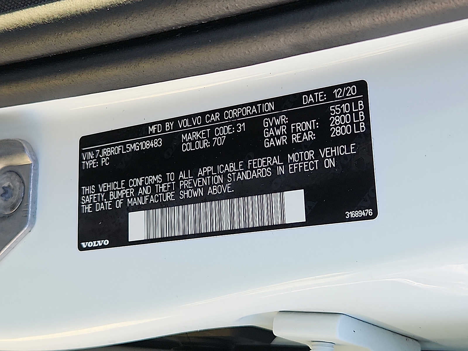 2021 Volvo S60 Recharge T8 eAWD PHEV Inscription