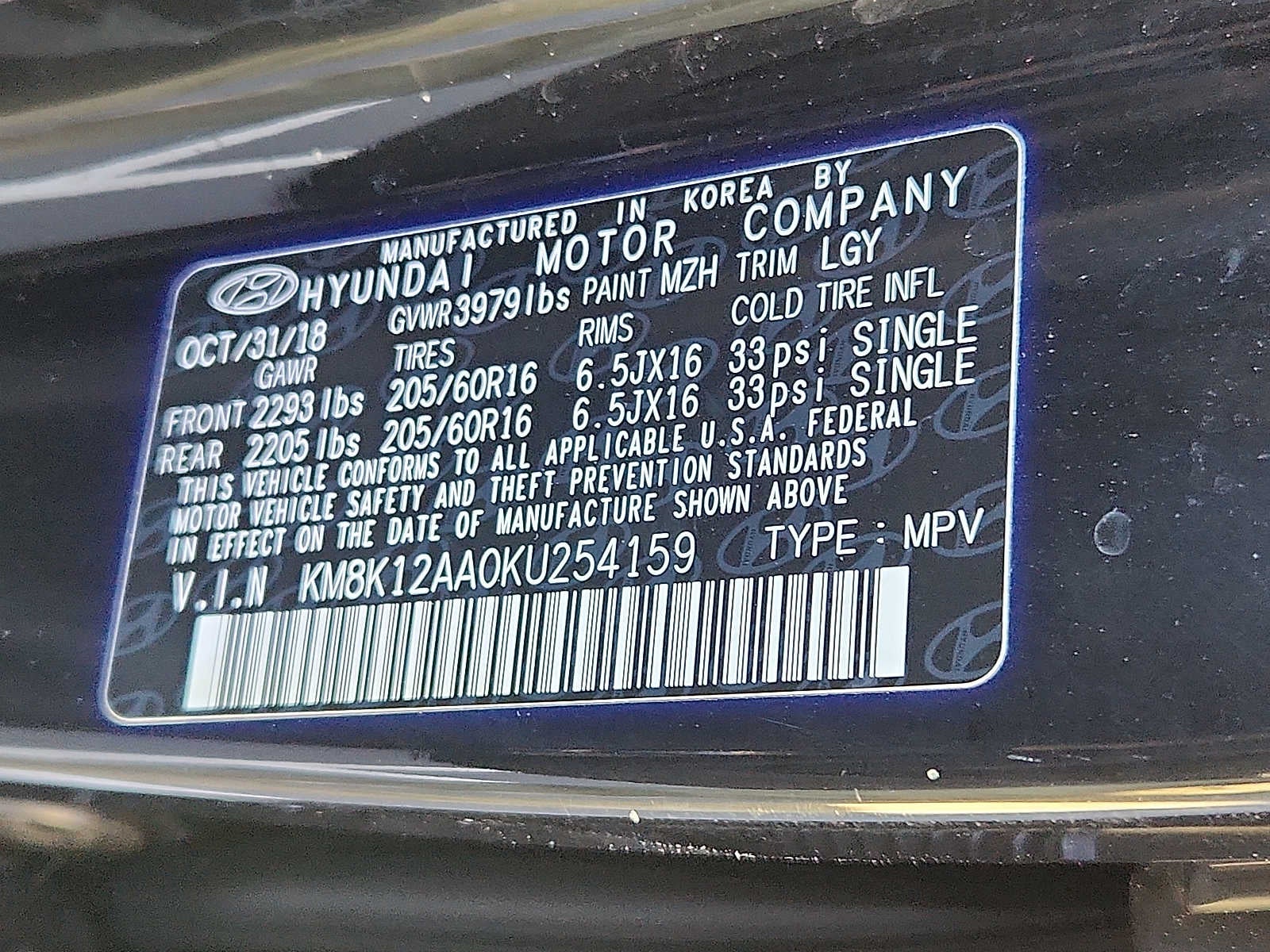 2019 Hyundai Kona SE Auto FWD