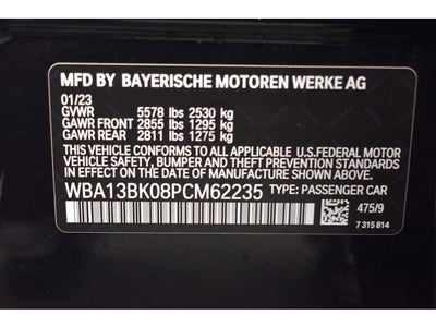2023 BMW 5 Series M550i xDrive Sedan