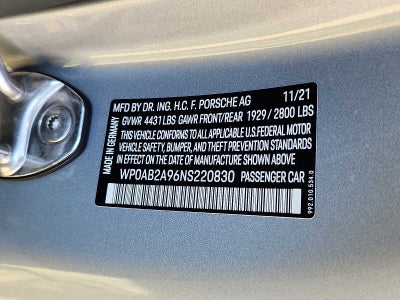 2022 Porsche 911 Carrera 4S Coupe