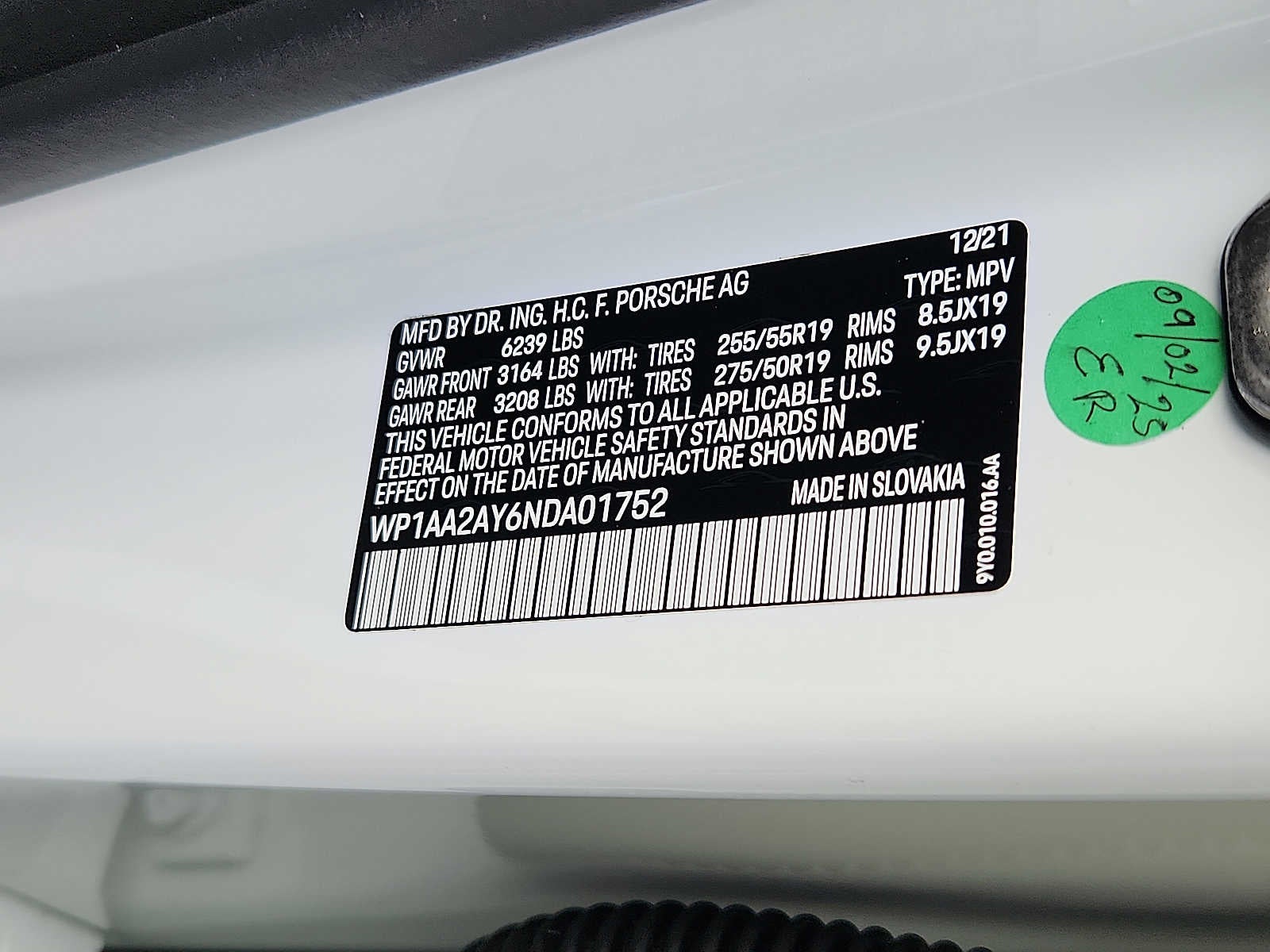 2022 Porsche Cayenne Platinum Edition AWD