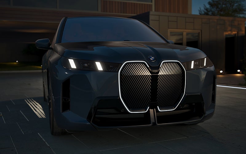 The BMW iX illuminated kidney grille. | Open Road BMW of Edison in Edison NJ