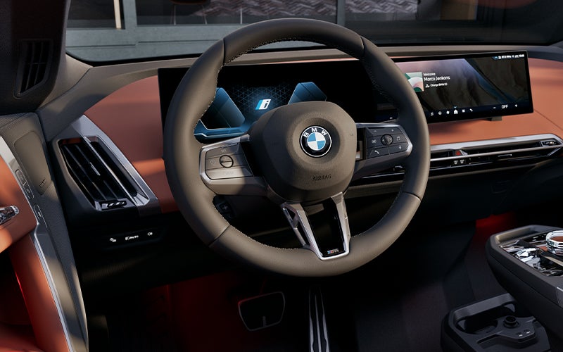 The BMW iX steering wheel. | Open Road BMW of Edison in Edison NJ