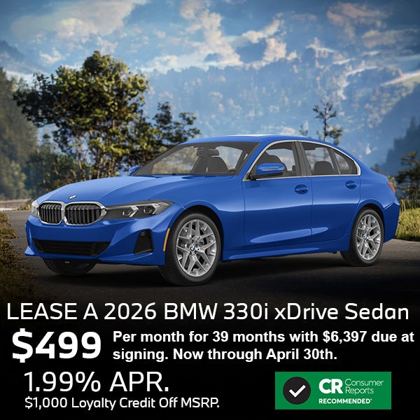 Lease a 2026 BMW 330i xDrive Sedan