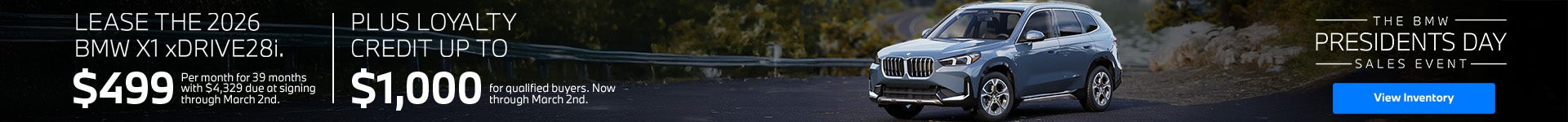 Lease The 2026 BMW X1 xDrive28i