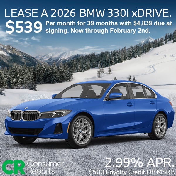 Lease a 2026 BMW 330i xDrive Sedan
