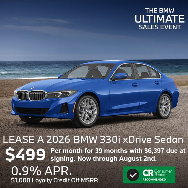 Lease a 2026 BMW 330i xDrive Sedan