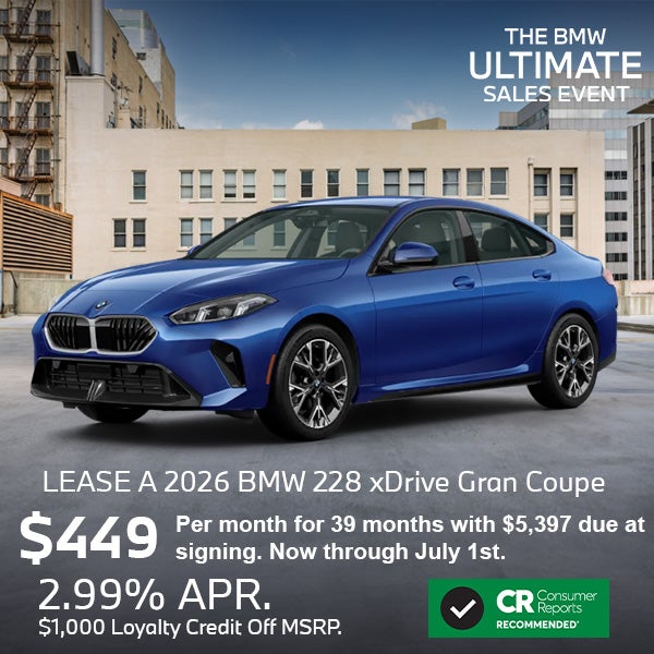 Lease a 2026 BMW 228i xDrive Gran Coupe
