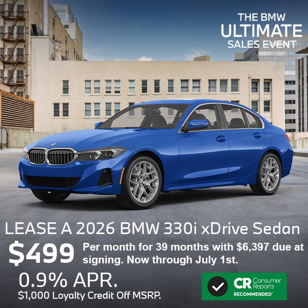 Lease a 2026 BMW 330i xDrive Sedan