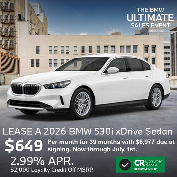 Lease a 2026 BMW 530i xDrive Sedan