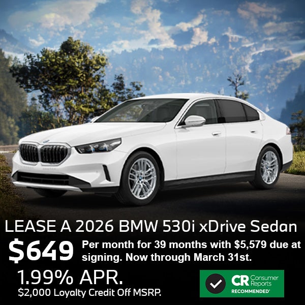 Lease a 2026 BMW 530i xDrive Sedan