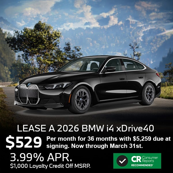 Lease a 2026 BMW i4 xDrive40
