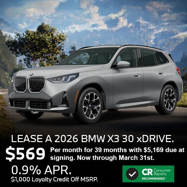 Lease a 2026 BMW X3 xDrive30